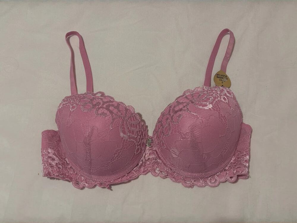 Juicy Couture 34C Pink Lace Extreme Push-Up Bra NWT